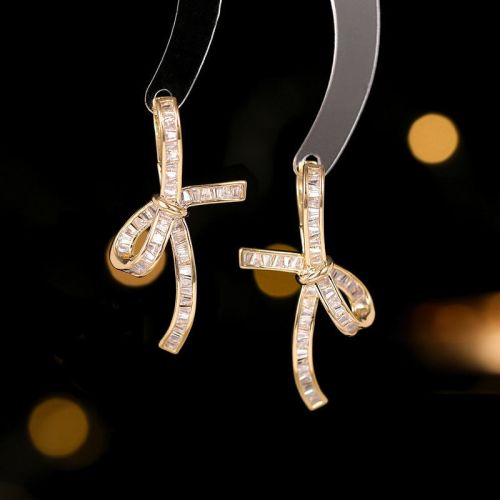 18K Gold Plated Ribbon Clip On Hoop Earrings | A7423